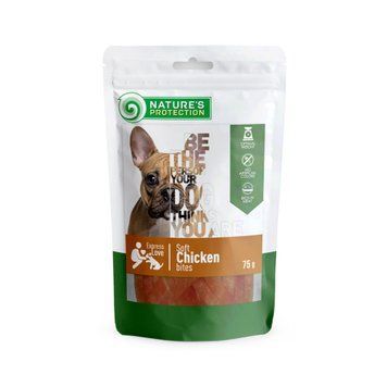 Nature's Protection Chicken bites Ласощі для собак снеки з курки, 75 г SNK46096 фото