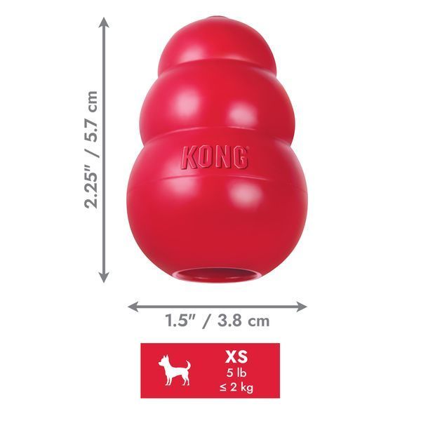 KONG Classic XS Іграшка для собак KONGT4E фото KONG Classic XS Іграшка для собак KONGT4E фото
