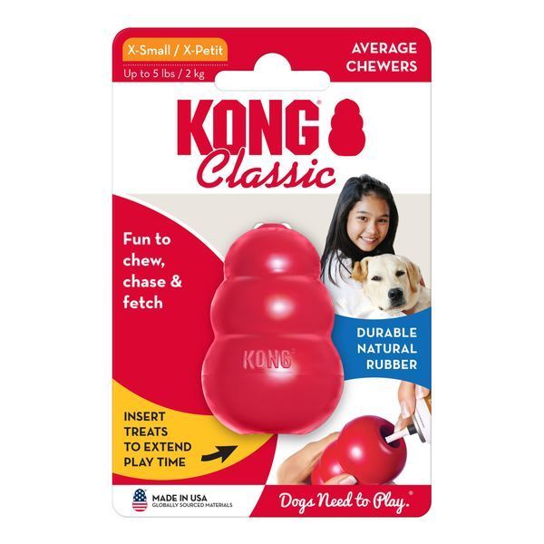 KONG Classic XS Іграшка для собак KONGT4E фото KONG Classic XS Іграшка для собак KONGT4E фото