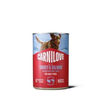 Корм вологий Carnilove Salmon & Turkey для собак паштет лосось та індичка 400 г 101386 фото
