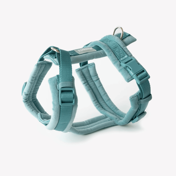 Анатомічна шлея Furlou Velvet Harness Blue Y-подібна блакитна розмір M 80000169BLM фото