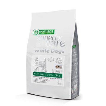 Nature's Protection Superior Care White Dogs Insect All Sizes&Life Stages Сухий корм для собак усіх розмірів і стадій життя з протеїном комах 4 кг NPSC47598 фото