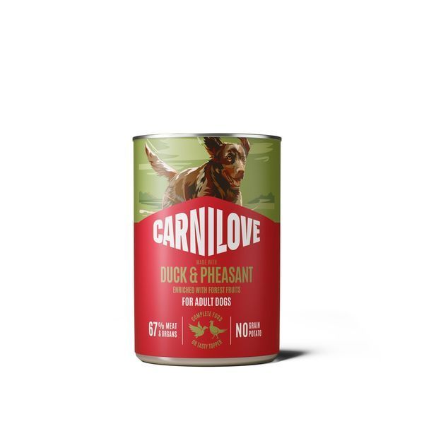 Корм вологий Carnilove Duck & Pheasant для собак паштет качка і фазан 400 г 101388 фото Корм вологий Carnilove Duck & Pheasant для собак паштет качка і фазан 400 г 101388 фото