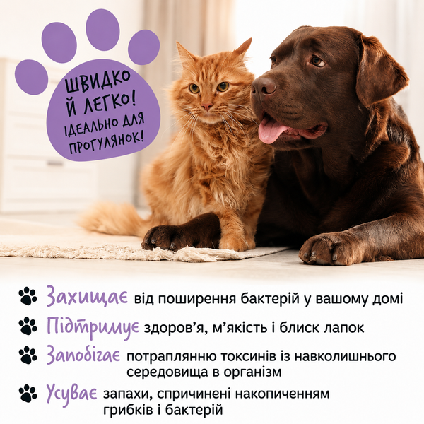 Bugalugs No Rinse Paw Cleaner Lavender & Chamomile Пінка для лап Бугалугс, що не потребує змивання з ароматом лаванди та ромашки 200мл BPCLLE200 фото