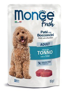 Monge Dog Wet FRESH Вологий корм для собак тунeць 85г 70301169 фото
