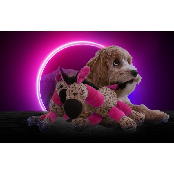 М&rsquo;яка іграшка для собак Retrodog Donkey S Віслюк рожевий розмір S RETR0010 фото