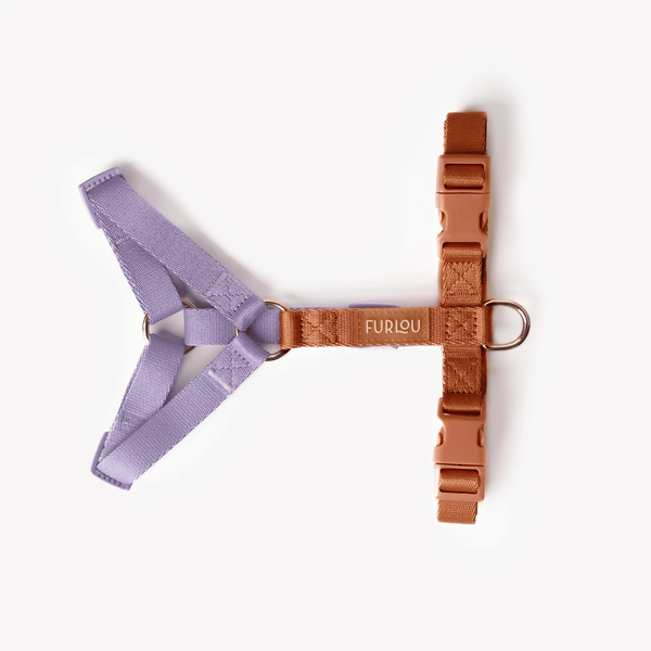 Анатомічна шлея Furlou Strap Harness Lavender and Terracotta Y-подібна лавандово-теракотова розмір XS 80000170LVTRXS фото