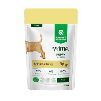 Nature's Protection Prime Puppy Chicken and Turkey Вологий корм для цуценят з куркою та індичкою, 85 г NPPR47921 фото