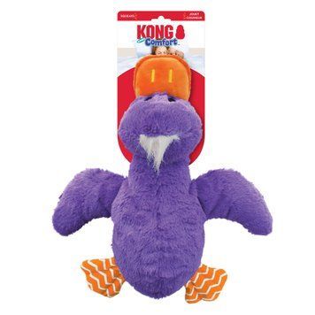 М&rsquo;яка іграшка для собак KONG Comfort Jumbo качка фіолетова KONGRJXE_VLT фото