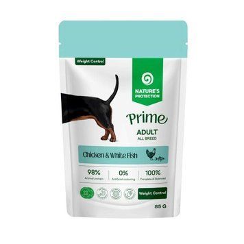 Nature's Protection Prime Weight Control Adult Dogs Chicken and White Fish Вологий корм для собак для контролю ваги з куркою і білою рибою, 85 г NPPR47924 фото