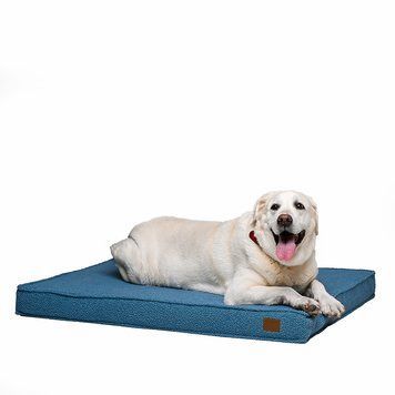 Лежак-матрац для собак NoblePet Nolan Teddy Blue (100x80x8см) N2156/100 фото