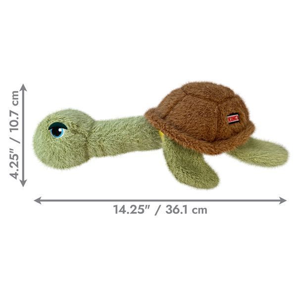 М&rsquo;яка іграшка для собак KONG Scruffs Turtle M/L KONGSCF12E фото