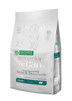 Nature's Protection Superior Care Sensitive Skin&Stomach Adult All Breeds Сухий корм для дорослих собак усіх порід із чутливим травленням з ягням 1,5 кг NPSC45792 фото