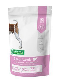 Nature's Protection Junior Lamb All Breeds Сухий корм для цуценят усіх порід з ягням, 500 г NPS45745 фото