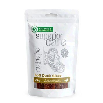 Nature's Protection Superior Care Soft Duck Slices Ласощі для собак смужки з качки 75 г SNK46122 фото