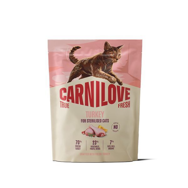 Корм сухий Carnilove True Fresh Turkey Sterilised для стерилізованих котів індичка 400 г 173748 фото Корм сухий Carnilove True Fresh Turkey Sterilised для стерилізованих котів індичка 400 г 173748 фото