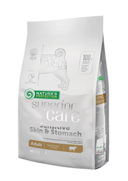 Nature's Protection Superior Care Sensitive Skin&Stomach Adult Small Breeds Сухий корм для дорослих собак малих порід із чутливим травленням з ягням 1,5 кг NPSC45794 фото