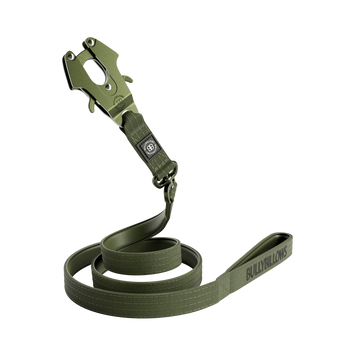 Повідець BullyBillows Swivel Combat Lighter Khaki полегшений хакі з антизаплутувальним механізмом 1,4м bbscllkh фото