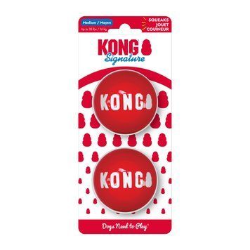 М&rsquo;ячі для собак KONG Signature Balls M 2 шт. KONGSKB2E фото