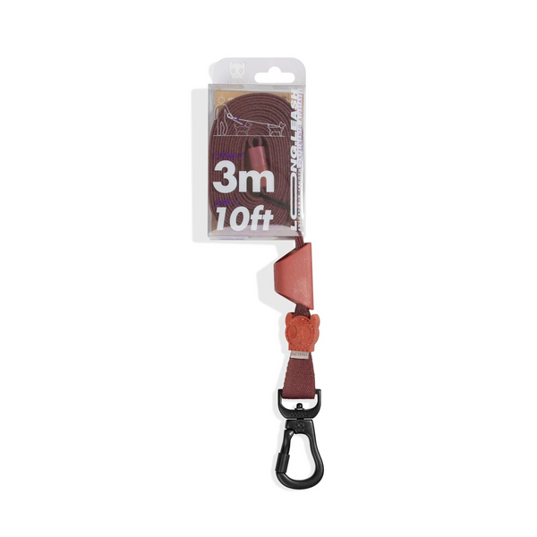 Повідець Zee.Dog Long Leash Cocoa Naturals довжина 1,75-3м 760506 фото