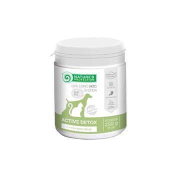 Nature's Protection Active Detox Харчова добавка для детоксу (очищення) організму дорослих собак і котів, 250 г CAN63552 фото