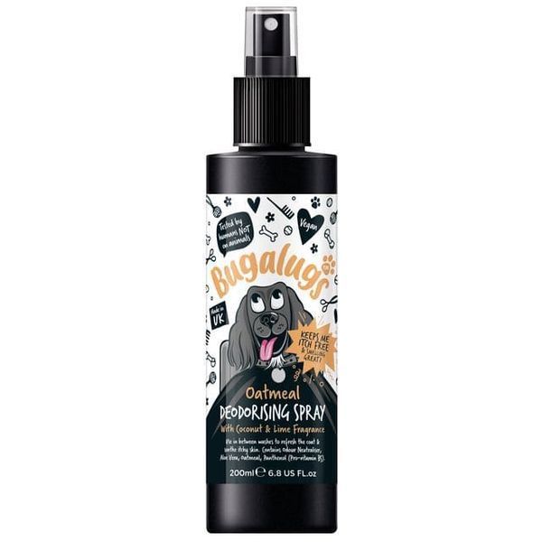 Bugalugs Oatmeal & Aloe Deodorising Spray (Coconut & Lime) Дезодоруючий спрей Бугалугс для собак з вівсянкою з ароматом кокосу і лайму 200мл BCLCL200 фото Bugalugs Oatmeal & Aloe Deodorising Spray (Coconut & Lime) Дезодоруючий спрей Бугалугс для собак з вівсянкою з ароматом кокосу і лайму 200мл BCLCL200 фото