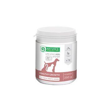 Nature's Protection Healthy Growth Харчова добавка для підтримки здоров'я зубів, суглобів та кісток собак та котів, 250 г CAN451418 фото