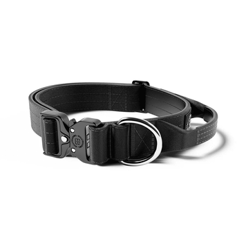 Нашийник BullyBillows Combat&reg; Collar Black L 4см чорний широкий з ручкою розмір L bbccbl фото