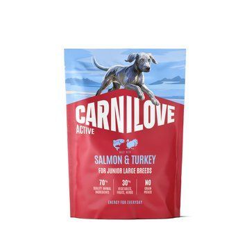 Корм сухий Carnilove Active Salmon & Turkey Junior Large Breed для молодих собак великих порід лосось та індичка 1,5 кг 173700 фото