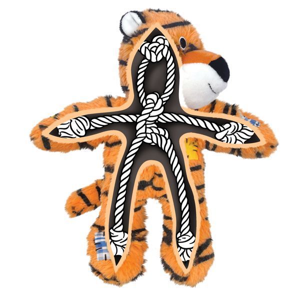 М&rsquo;яка іграшка для собак KONG Wild Knots Tiger M/L KONGNKR15E фото