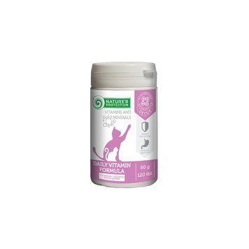 Nature's Protection Daily Vitamin Formula Харчова добавка для зміцнення імунітету та покращення травлення у котів, 120 таблеток CAN63299 фото