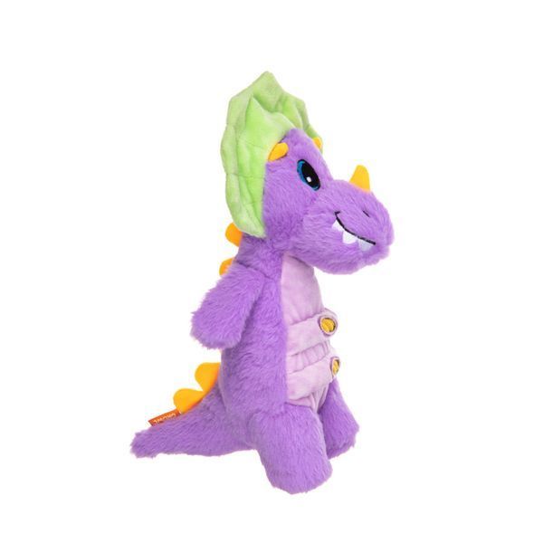 М&rsquo;яка іграшка для собак Growl Stomperz Benny the Purple Brachiosaurus - фіолетовий динозавр брахіозавр Бенні GROWL52017 фото
