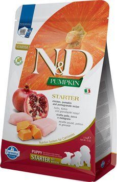 Farmina N&D Grain Free Pumpkin Starter&Puppy All breeds Chicken & Pomegranate Беззерновий сухий корм Фарміна для цуценят усіх порід (гарбуз/курка/гранат) 2,5кг 192320 фото