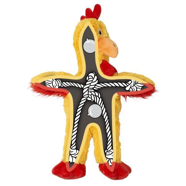 М&rsquo;яка іграшка для собак KONG Knots Chicken M/L KONGNKC1E фото