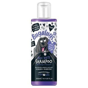 Bugalugs Pet Shampoo Maxi Whitening Бугалугс Шампунь для собак Максимальне відбілення з ароматом ананасу і маракуйї 250мл BSHPRS250 фото