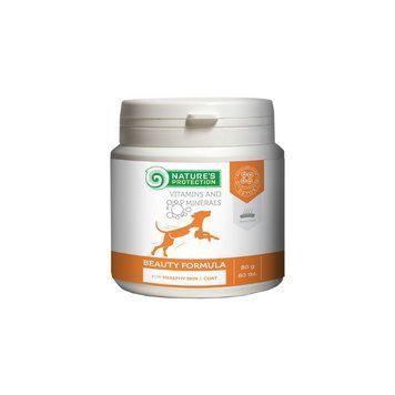 Nature's Protection Beauty Formula Харчова добавка для покращення стану шкіри і шерсті дорослих собак, 80 таблеток CAN63298 фото