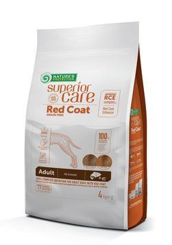 Nature's Protection Superior Care Red Coat Grain Free Salmon Adult All Breeds Сухий беззерновий корм для дорослих собак усіх порід з рудим забарвленням з лососем 4 кг NPSC47234 фото