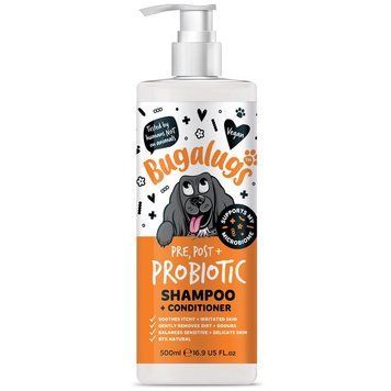 Bugalugs Post & Probiotic Shampoo Бугалугс Шампунь Бугалугс з Пре-,Пост- і Пробіотиками для собак 500мл PPSHPD500 фото