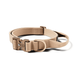 Нашийник BullyBillows Combat&reg; Collar Lighter Tan 2,5см полегшений бежевий з ручкою розмір XS-M (34-46см) bbcclt25 фото