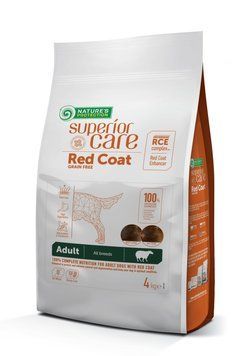 Nature's Protection Superior Care Red Coat Grain Free Lamb Adult All Breeds Сухий беззерновий корм для дорослих собак усіх порід з рудим забарвленням з ягням 4 кг NPSC47236 фото