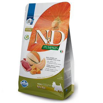 Farmina N&D Grain Free Mini Adult Pumpkin Duck & Cantaloupe Melon Беззерновий сухий корм Фарміна для собак дрібних порід з качкою та динею 2кг 168802 фото