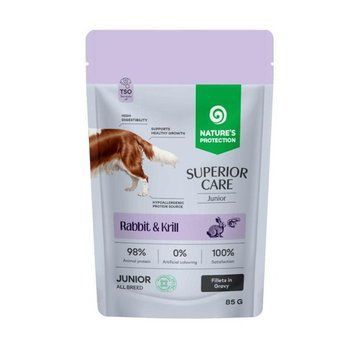 Nature's Protection Superior Care Junior Grain Free Rabbit and Krill Вологий корм для юніорів з кроликом і крилем 85 г NPSC47912 фото