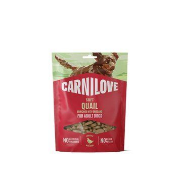 Ласощі Carnilove Soft Snack Quail with Oregano для собак м'які перепілка та орегано 200 г 112419 фото