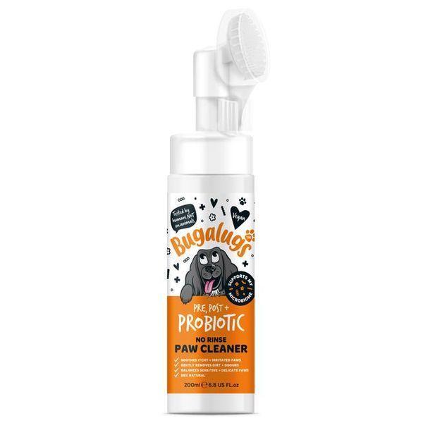 Bugalugs No Rinse Paw Cleaner Post & Probiotic Пінка для лап Бугалугс, що не потребує змивання з Пре-,Пост- і Пробіотиками для собак 200мл PPPCLD200 фото Bugalugs No Rinse Paw Cleaner Post & Probiotic Пінка для лап Бугалугс, що не потребує змивання з Пре-,Пост- і Пробіотиками для собак 200мл PPPCLD200 фото