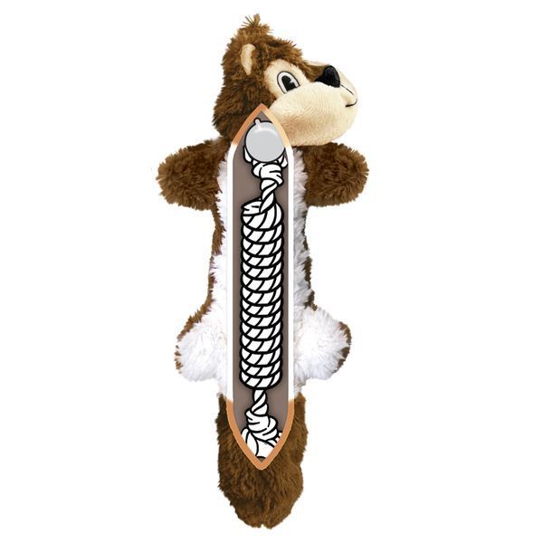 Іграшка для собак KONG Scrunch Knots Squirrel S/M KONGNKS33E фото