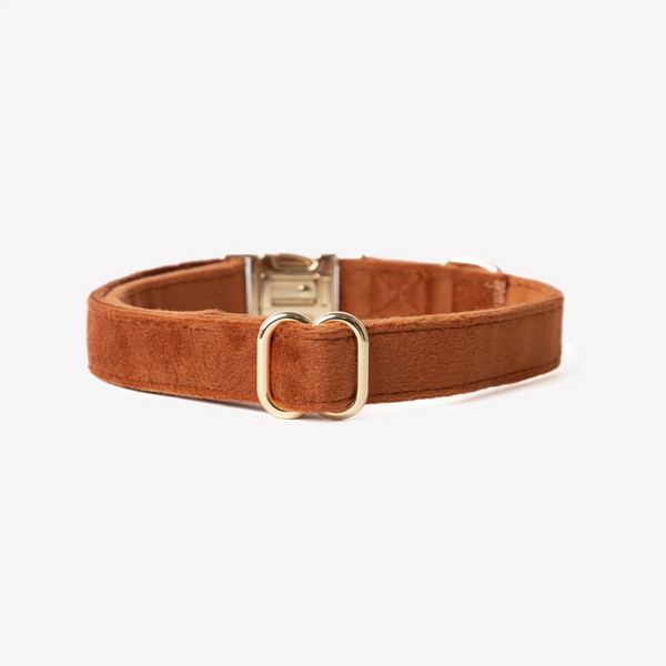 Нашийник Furlou Velvet Collar Clay для собак глиняно-бежевий розмір S 80000173CLS фото