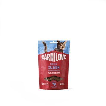 Ласощі Carnilove Crunchy Snack Salmon with Catnip для котів хрусткі лосось і котяча м'ята 50 г 100793 фото