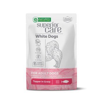 Nature's Protection Superior Care White Dogs Adult Tuna Додатковий вологий корм для собак з білим забарвленням з тунцем 70 г UNINPSC70010 фото