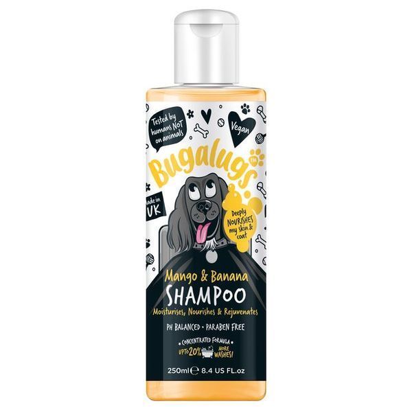 Bugalugs Mango & Banana Sensitive Dog Shampoo Бугалугс Шампунь для собак із чутливою шкірою (живить, зволожує та відновлює) з ароматом манго та банану 250мл BSMGBA250 фото Bugalugs Mango & Banana Sensitive Dog Shampoo Бугалугс Шампунь для собак із чутливою шкірою (живить, зволожує та відновлює) з ароматом манго та банану 250мл BSMGBA250 фото