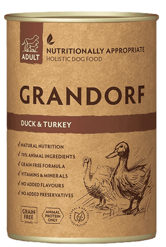 Grandorf Duck&Turkey Консерва м'ясо качки з індичкою для собак GDW99403 фото